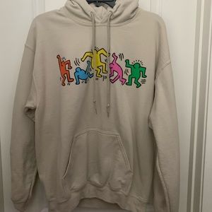 Beige vintage hoodie